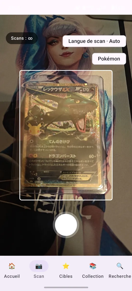 Camera scan of a Japanese Pokémon card